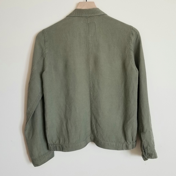 MADEWELL LINEN CARGO BOMBER - Picture 2 of 3